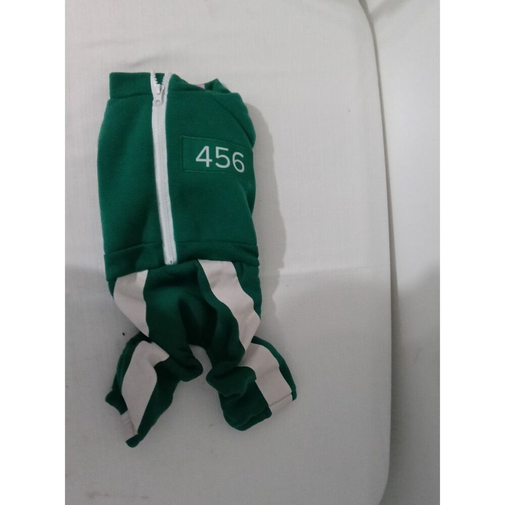 Netflix Squid Game Player 456 Jumpsuit Pet Costume Size M New